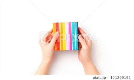 Suspenseful moment of blind box opening captured in detail. Perfect for collectors and surprise themes. Suspenseful moment of blind box opening captured in detail. Perfect for collectors and surprise themes. 131296195