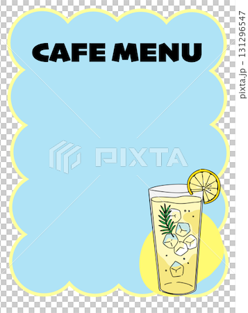 レモンドリンク・手描き線画のイラスト・カフェメニュー・爽やか レモンドリンク・手描き線画のイラスト・カフェメニュー・爽やか 131296547