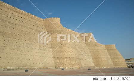 Ark of Bukhara at daytime. it is a massive fortress located in of Bukhara. Ark of Bukhara at daytime. it is a massive fortress located in of Bukhara. 131296704
