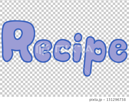 Blue title logo style text for recipes Blue title logo style text for recipes 131296738