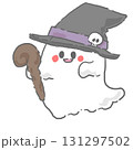 魔女帽を被るおばけ 131297502