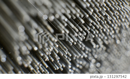 Close up of metal rods organized in orderly rows. abstract background. High quality photo Close up of metal rods organized in orderly rows. abstract background. High quality photo 131297542