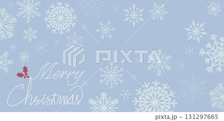 雪の結晶パターンデコレーション、クリマスイラスト 雪の結晶パターンデコレーション、クリマスイラスト 131297665