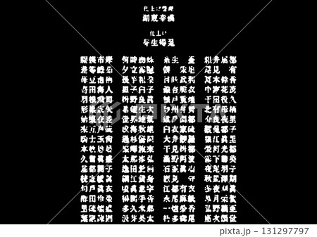 架空の日本映画のエンドロール風背景 131297797