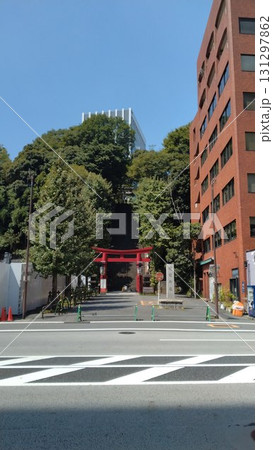 港区にある愛宕神社の鳥居と出世の石段 港区にある愛宕神社の鳥居と出世の石段 131297862