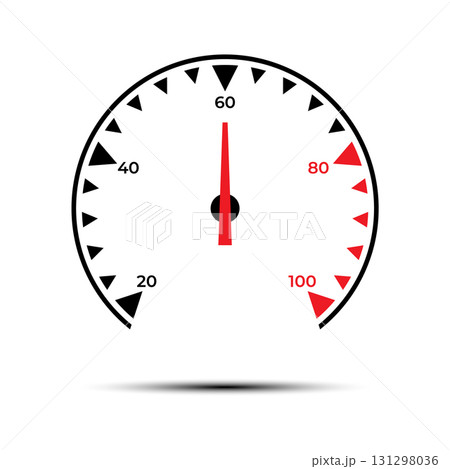 RPM gauge icon. tachometer sign isolated. Vector illustration RPM gauge icon. tachometer sign isolated. Vector illustration 131298036