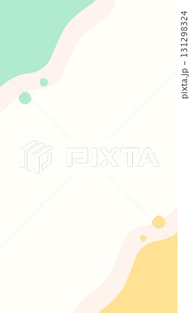 パステルカラーのウェーブのシンプルでキュートな背景 131298324
