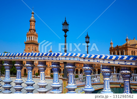 Seville Sevilla Plaza Espana Andalusia Spain Seville Sevilla Plaza Espana Andalusia Spain 131298562