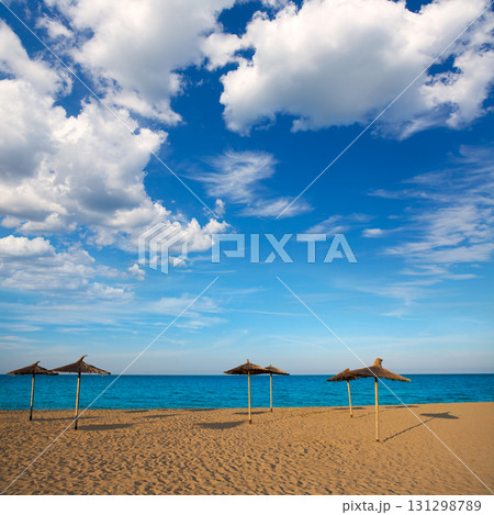Mediterranean beach in Valencia province Mediterranean beach in Valencia province 131298789