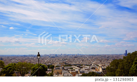 Paris skyline aerial from Montmartre 131298903