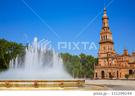 Seville Sevilla Plaza Espana Andalusia Spain 131299249
