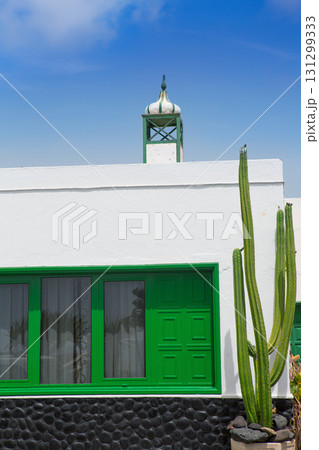 El Golfo in Lanzarote white houses facades 131299333