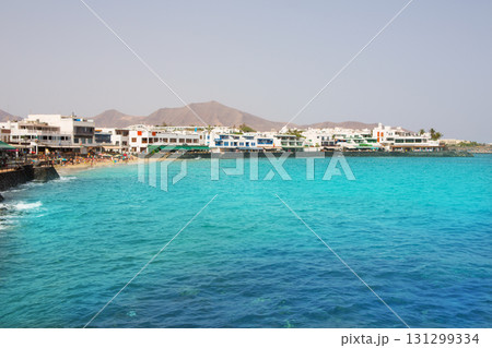 Lanzarote Playa Blanca beach in Atlantic Lanzarote Playa Blanca beach in Atlantic 131299334