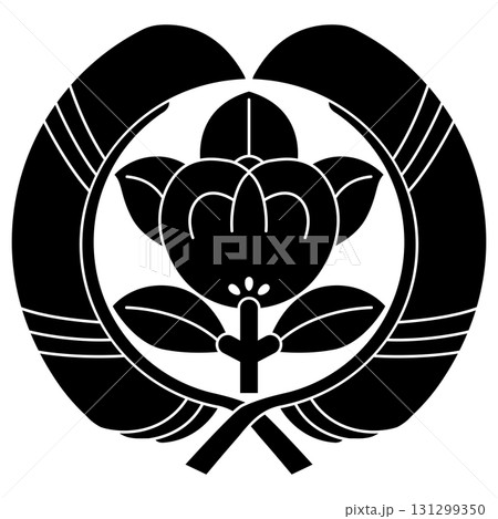 家紋です。外割り鷹の羽に橘といいます。 131299350