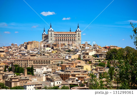 Toledo skyline in Castile La Mancha Spain Toledo skyline in Castile La Mancha Spain 131299361
