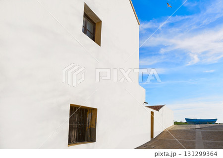 Nova Tabarca island white facades Spain 131299364