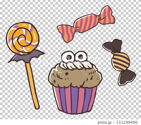 ハロウィンのお菓子 131299480