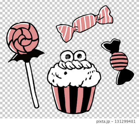 ハロウィンのお菓子_単色 131299481