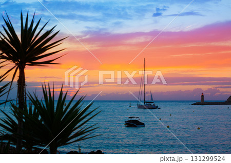 Mallorca port de Andratx sunset in Mallorca 131299524