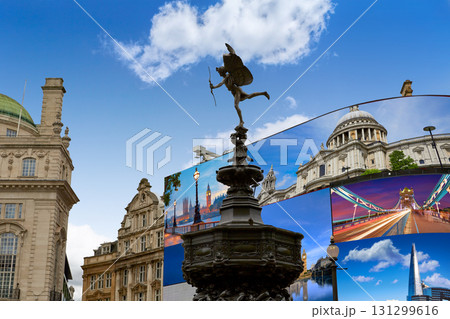 Piccadilly Circus London digital photomount Piccadilly Circus London digital photomount 131299616