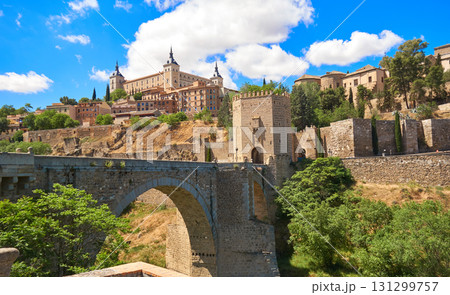Toledo skyline in Castile La Mancha Spain Toledo skyline in Castile La Mancha Spain 131299757