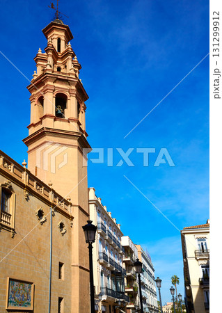 Valencia Navellos street and Sant Llorenc church Valencia Navellos street and Sant Llorenc church 131299912