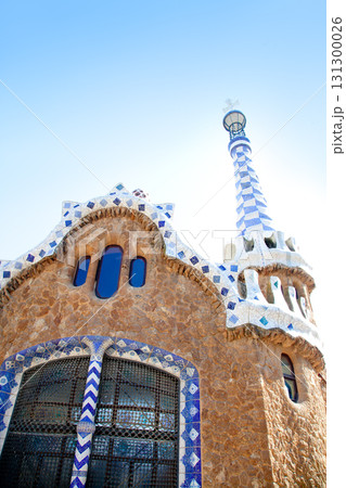 Barcelona Park Guell Gingerbread House of Gaudi Barcelona Park Guell Gingerbread House of Gaudi 131300026