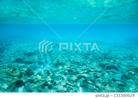 Ibiza Formentera underwater rocks in turquoise sea 131300029