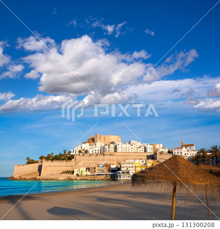 Peniscola Castle and beach in Castellon Spain Peniscola Castle and beach in Castellon Spain 131300208