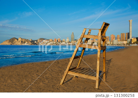 Benidorm Poniente beach watchtower seat Alicante Benidorm Poniente beach watchtower seat Alicante 131300258