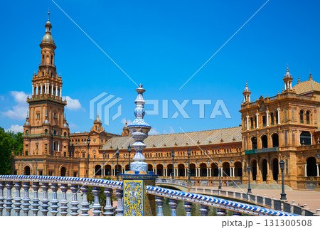 Seville Sevilla Plaza Espana Andalusia Spain 131300508