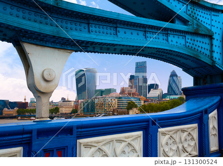 London Tower Bridge over Thames river 131300524