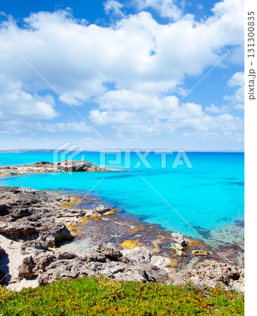 Balearic formentera island in escalo rocky beach Balearic formentera island in escalo rocky beach 131300835