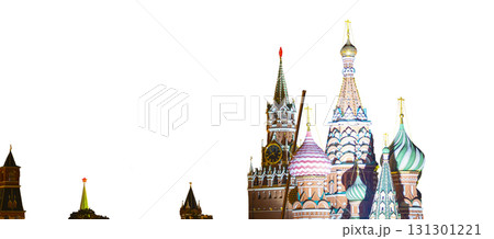 Temple of Basil the Blessed, Red Square, Moscow, Russia. Carved on white. Temple of Basil the Blessed, Red Square, Moscow, Russia. Carved on white. 131301221