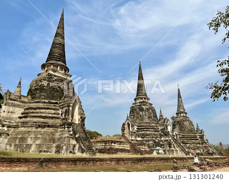 世界遺産「アユタヤ」で見たワット プラ シー サンペットの遺跡群 131301240