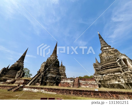 世界遺産「アユタヤ」で見たワット プラ シー サンペットの遺跡群 131301251