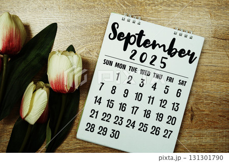 September 2025 annual monthly desk calendar for planning and management September 2025 annual monthly desk calendar for planning and management 131301790