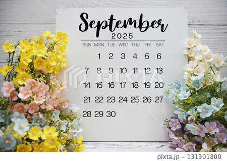 September 2025 annual monthly desk calendar for planning and management 131301800