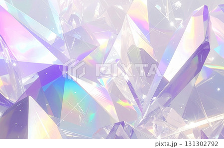 綺麗なクリスタルの背景テクスチャ　紫 131302792