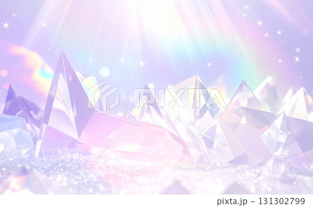 綺麗なクリスタルの背景テクスチャ　紫 131302799