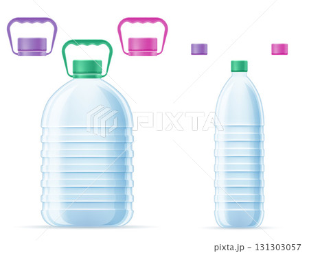 plastic bottle for water cartoon stock vector illustration 131303057