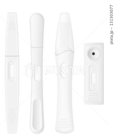 early pregnancy test at home cartoon stock vector illustration 131303077