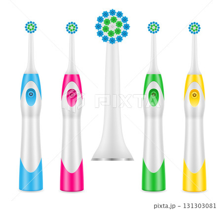 toothbrush electric for cleaning teeth and hygiene dental dentist cartoon stock vector illustration toothbrush electric for cleaning teeth and hygiene dental dentist cartoon stock vector illustration 131303081