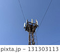 5G tower with blue sky 131303113