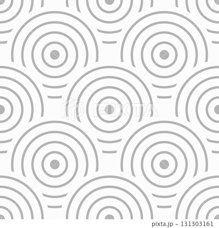 Seamless abstract pattern of concentric circles and arcs. Vector illustration. Seamless abstract pattern of concentric circles and arcs. Vector illustration. 131303161