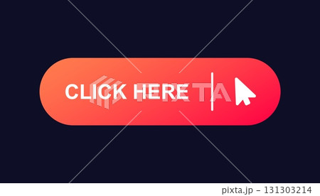 Interactive bright call to action button with click icon for engagement 131303214