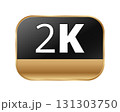2k gold and black stylish logo icon for high-resolution branding 131303750