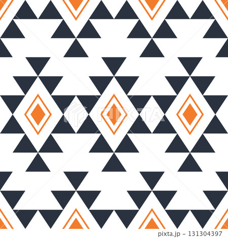 Seamless ethnic geometric pattern with tribal and cultural style, perfect for textile, fabric, wallpaper, and modern decorative backgrounds. Seamless ethnic geometric pattern with tribal and cultural style, perfect for textile, fabric, wallpaper, and modern decorative backgrounds. 131304397