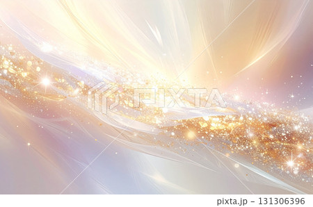きらめくゴールドの幻想的な背景素材 131306396