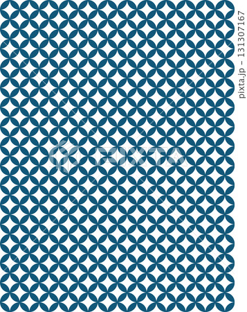 藍色の七宝柄の背景 131307167